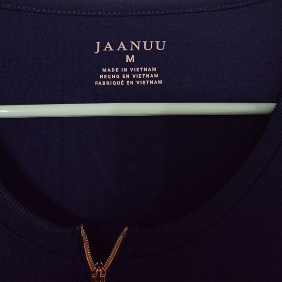 Jaanuu Quarter Zip Scrub Top - Picture 4 of 4